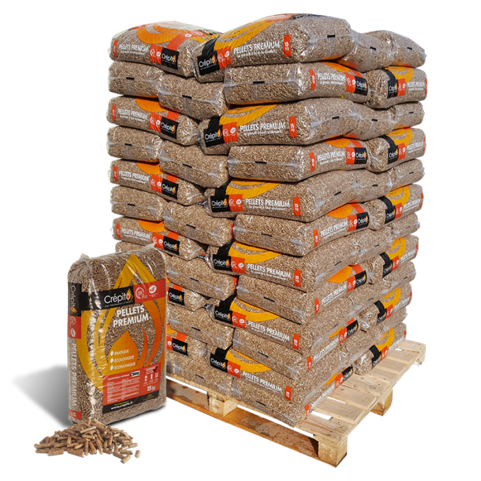 72 Säcke PELLETS PREMIUM CRÉPITO®