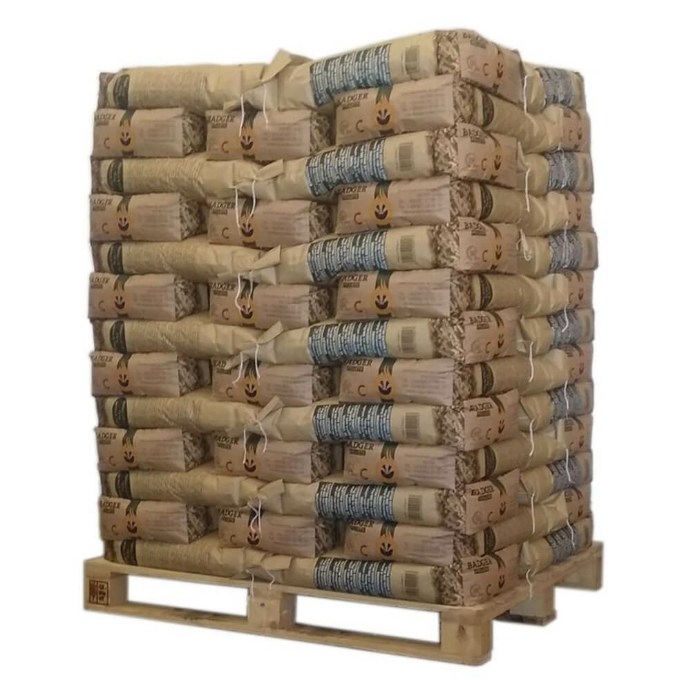 Badger Pellet – Palette mit 65 Säcken à 15 kg