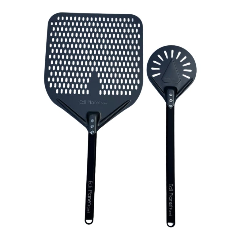Edil Planet Forni® Set mit gelochter Pizzaschaufel und Wendeschaufel