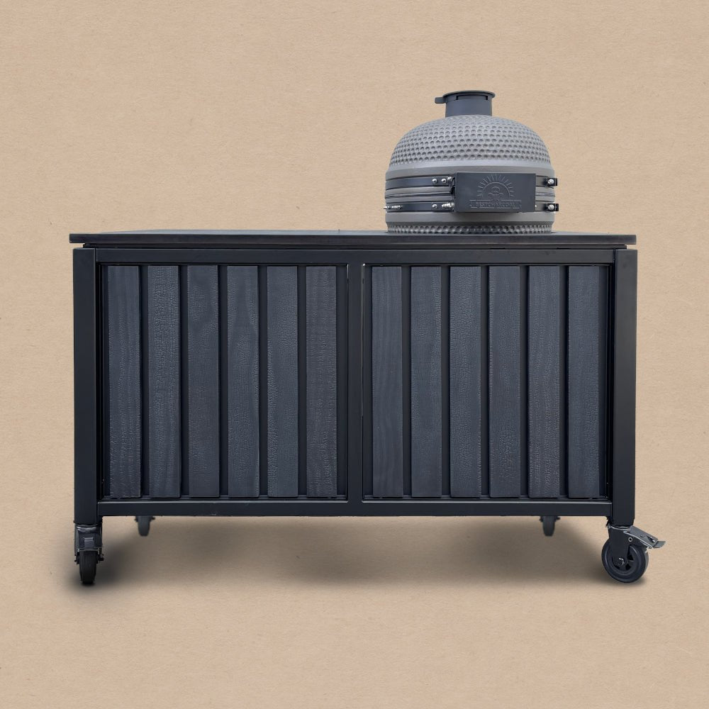 BESTCHARCOAL® Luxuos Aussenküche – Shou-Sugi-Ban-Holz