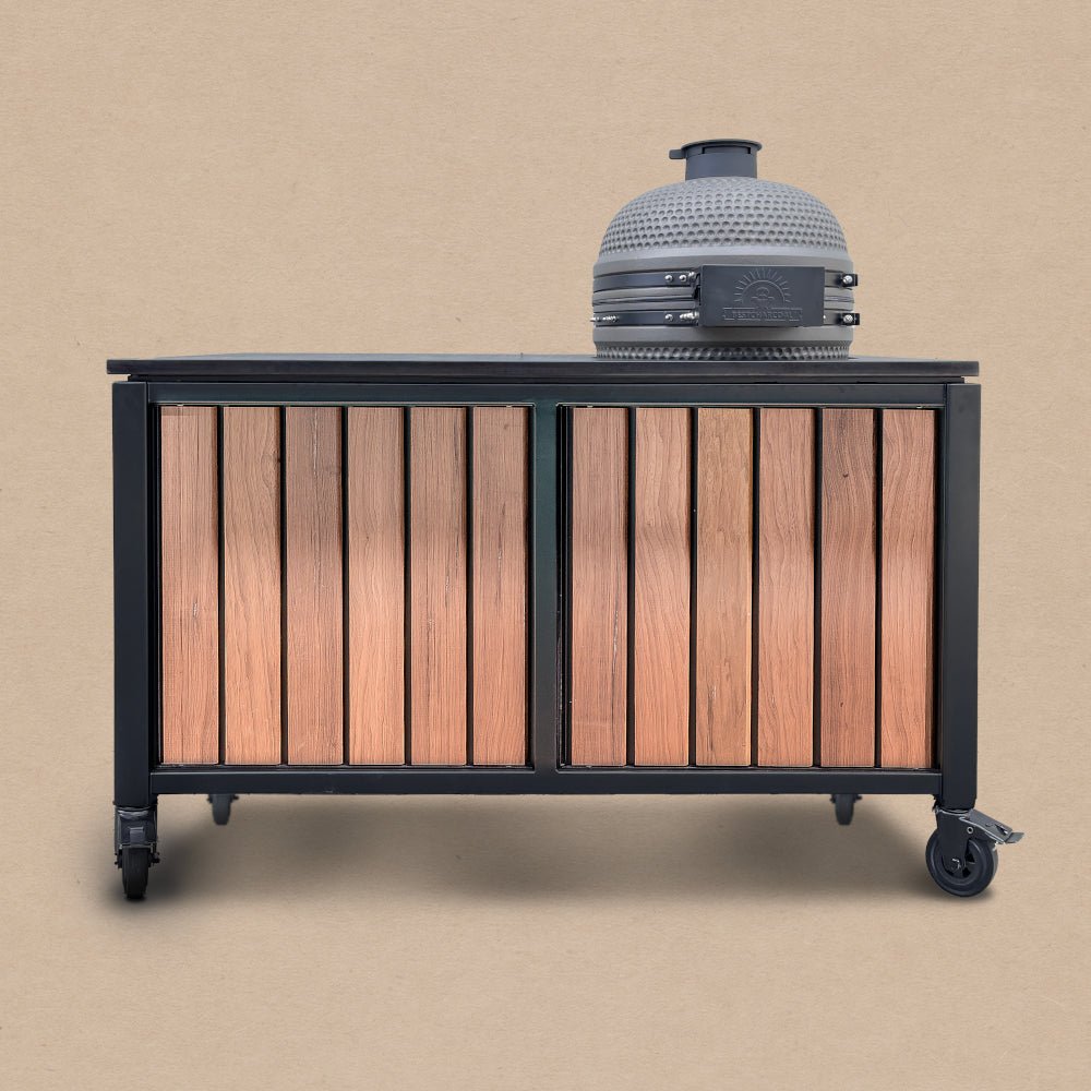 BESTCHARCOAL® Luxuos Aussenküche – Shou-Sugi-Ban-Holz