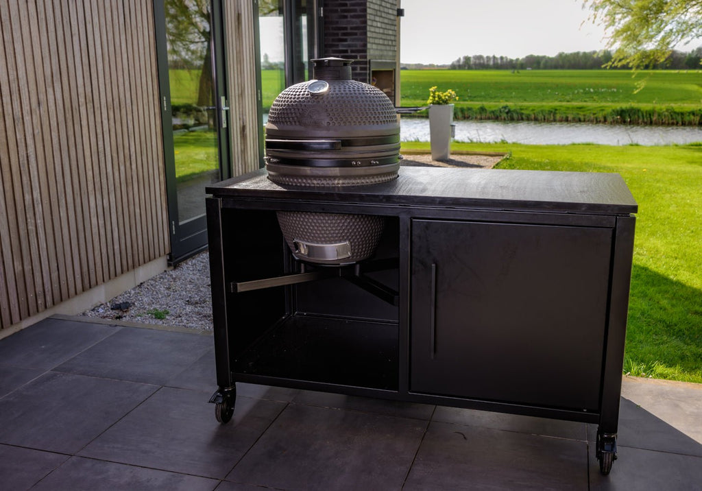 BESTCHARCOAL® Luxuos Aussenküche – Shou-Sugi-Ban-Holz