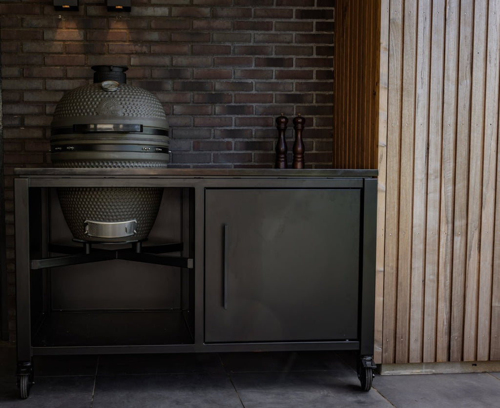 BESTCHARCOAL® Luxuos Aussenküche – Shou-Sugi-Ban-Holz
