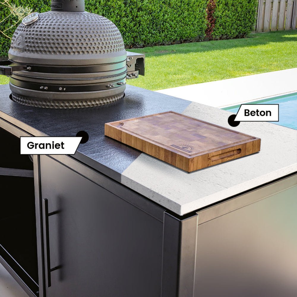 BESTCHARCOAL® Luxuos Aussenküche – Shou-Sugi-Ban-Holz