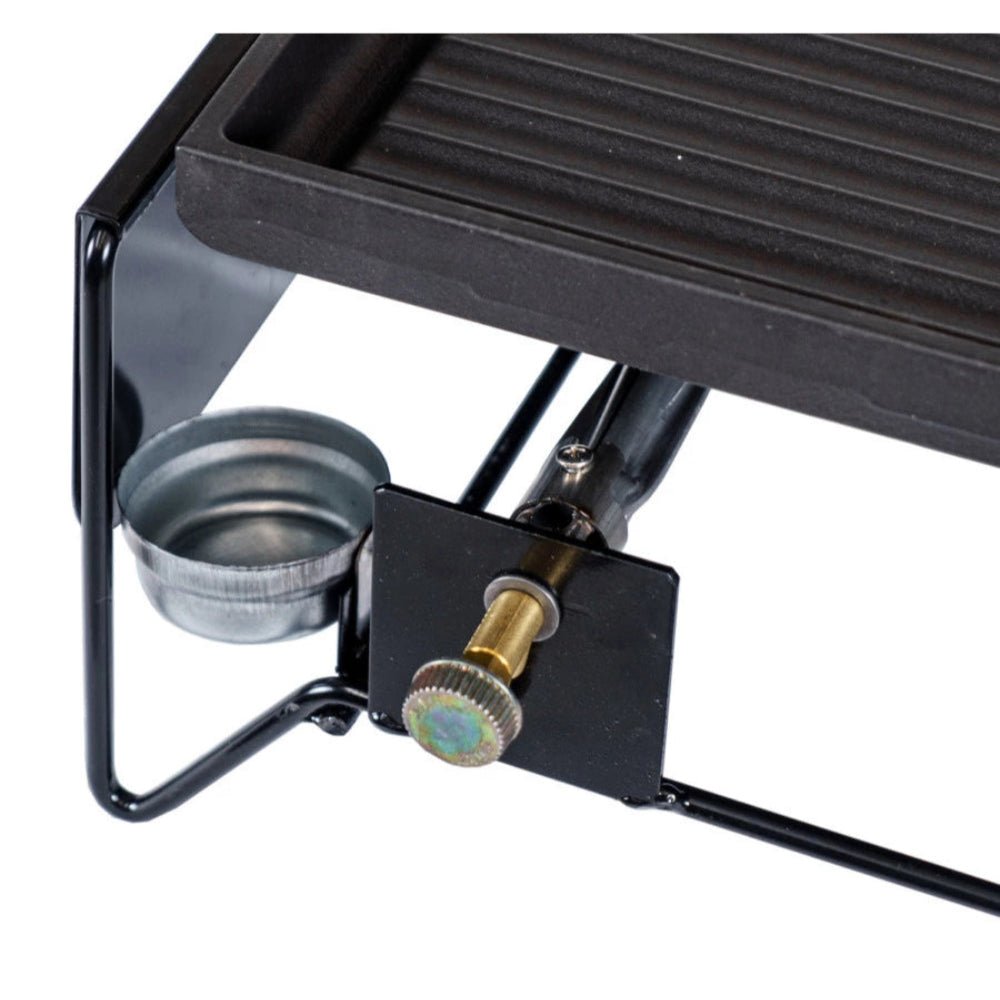 Tisch-Gasgrill aus Gusseisen - 60x40 cm