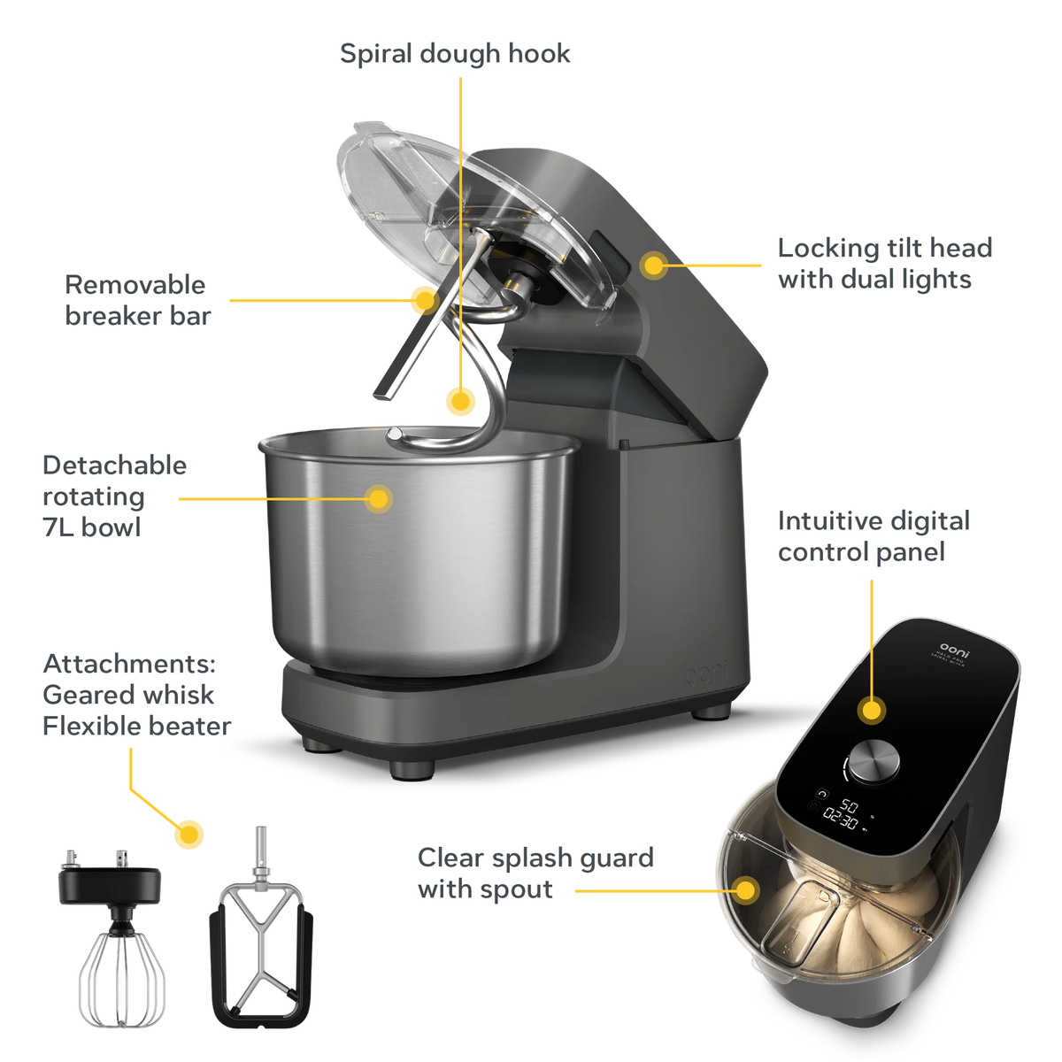 Ooni® Halo Pro Spiralkneter