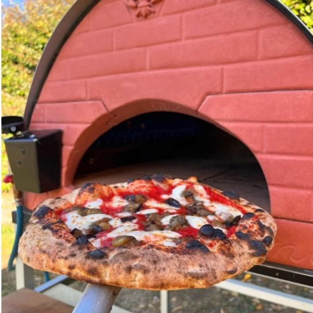 Pizza Party® Bollore Holz- und Gaspizzaofen für 2 Pizzen
