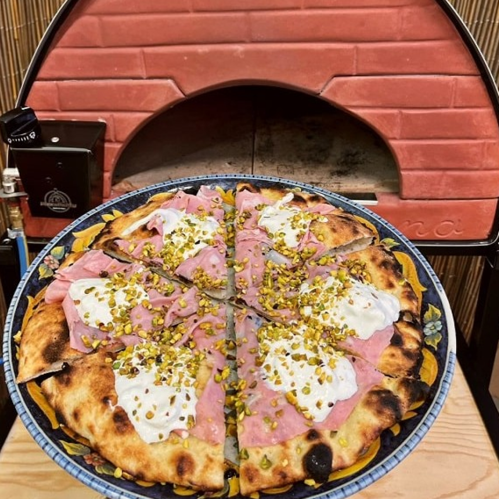 Pizza Party® Passione Holz- und Gaspizzaofen für 4 Pizzen