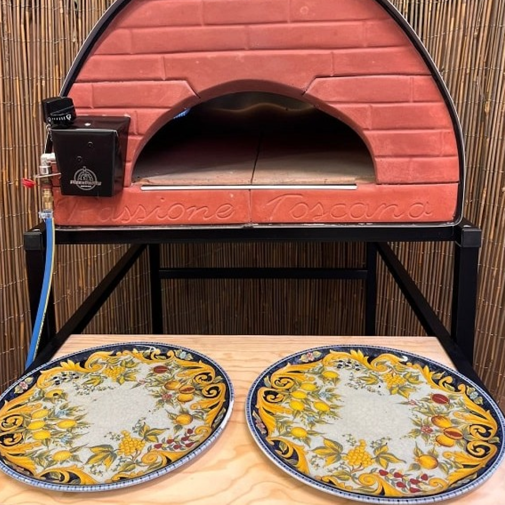 Pizza Party® Passione Holz- und Gaspizzaofen für 4 Pizzen