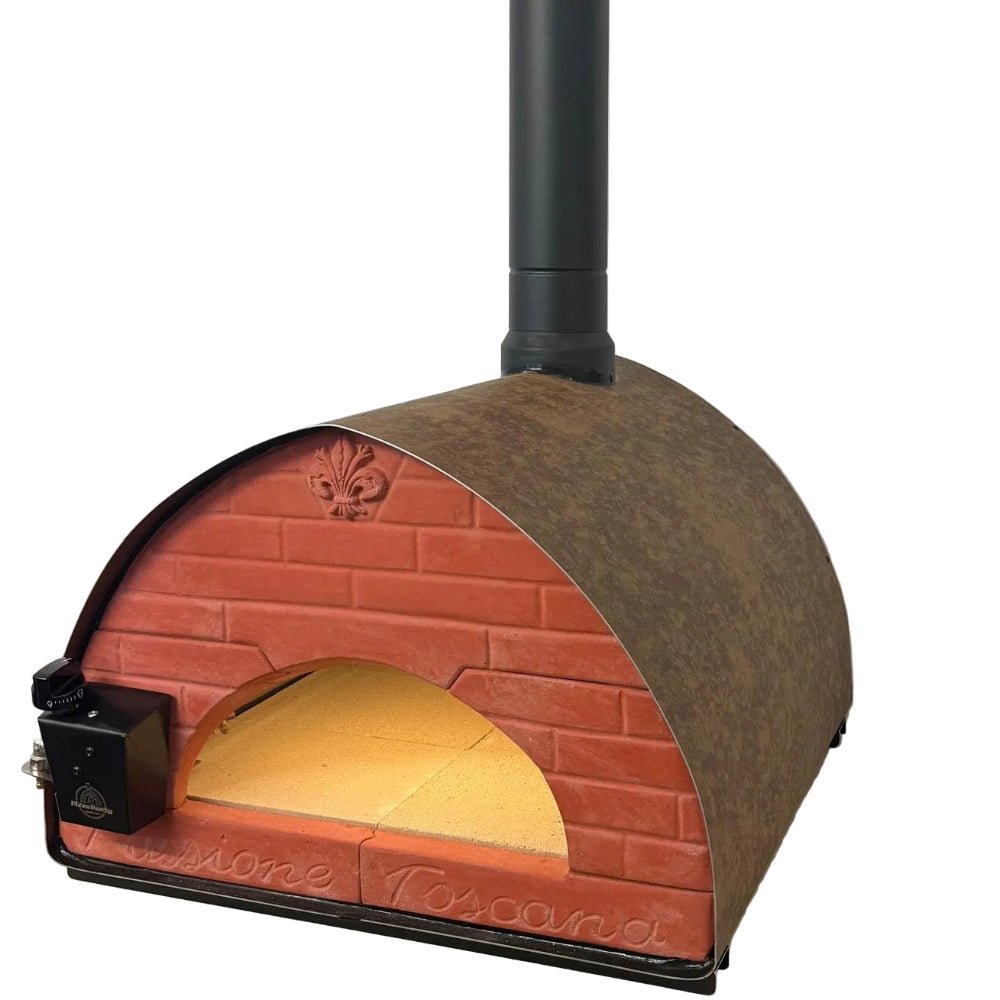 Pizza Party® 70 x 70 Holz-Pizzaofen für 2 Pizzen - Corten
