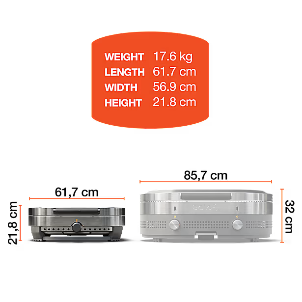 Solo Stove® Steelfire 22” Edelstahl-Plancha