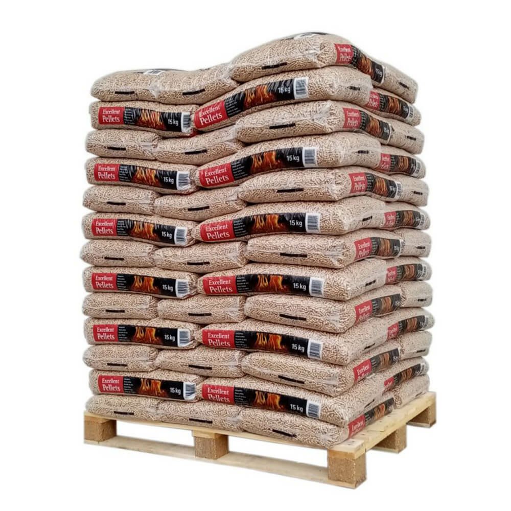 Pellet Excellent Pellets – Palette mit 65 Säcken à 15 kg