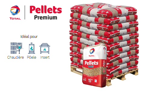 Pellets TOTAL PREMIUM – Palette mit 66 Säcken